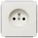 Siemens 5UB13671 SIEM 5UB1367-1 DELTA style, platinum-metal 10/16A 250V with center protection contact 2-pin