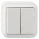Merten MEG3115-8719 series switch, 1-pole polar white Surface
