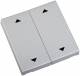 ELDAT RTS23-ACC-02-25P2 Open/Close button, aluminum painted for wall switch RTS23