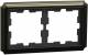 Merten MEG4020-4752 D-Antik metal frame 2-way Moccametallic