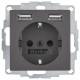 Berker 48031606 SCHUKO/USB B.3 socket outlet anthracite with