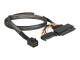 DELOCK cable SFF-8643 -> and 2 SFF-8639 + SATA 15Pin 0.50m
