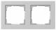 GIRA 021237 Abdeckrahmen 2f Gira E2 Grau m