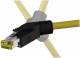 ZVK EasyLan CZSRF8WEVPE field ready. RJ4 plug tool-free sealed 10G angled