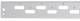 LWL-Patchpanel, zbh. Frontblende SC Duplex/LC Quad vertikal 6x, ohne Kupplungen, grau