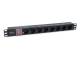 Equip 333286 48,3 cm ( 19 Zoll ) Steckdosenleiste 8xSchuko+Switch→St.IEC320-C14