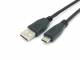Equip Kabel USB-A2.0->C 3A St/St 1.00m schwarz Polybeutel