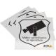 Axis 5502-811 Zubehör Ersatzteil Surveillance Sticker 10er Pack