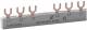 Doepke EV-S G 3/N.8.120 Phasenschiene Gabelschuh (3/Nx4=1FI/8LS) 09920185