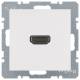 Berker 3315431909 High Definition socket with 90° plug connection S.1 pws