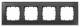 Siemens 5TG12042 SIEM 5TG1204-2 DELTA miro glass frame 4 real material glass black 303x90mm
