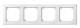 Merten 462419 M-SMART frame 4-, polar white