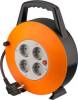 Goobay 71354 Cable drum 15 m - with 4x protective contact sockets and surge protection