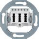 Hager WDF4000WG TAE socket 3x6NFN polar white matte module insert UP