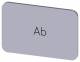 SIEM 3SU1900-0AD81-0AE0 Siemens 3SU19000 schild 17,5x27mm silber Ab