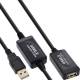 InLine® USB 2.0 Aktiv-Verl., mit Signalverstärkung Repeater, ST A / BU A, 25m