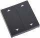 ELDAT RTS23-ACC-02-24P2 Open/Close button anthracite for RTS23 wall switch