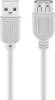 Goobay 50960 USB-A-Verlängerung, 1,8 m, grau, 2,5 W, 0,5 A, 480 Mbit/s, USB 2.0