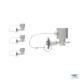 Vogels S112.1018 STACKFRAME - COUPLING SET