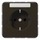 Jung CD1520BFKINABR SCHUKO socket label broken. brown