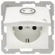 Berker 47861949 Steckdose SCHUKO mit Klappdeckel und abtastbarem Symbol S.1