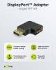 Goobay DisplayPort™-Winkeladapter 90° nach rechts, schwar