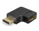 Goobay DisplayPort-Winkeladapter 90° nach rechts - 8K/144 Hz DSC, Stecker auf Buchse