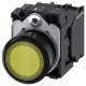 Siemens 3SU11020AB301BA0 push button illuminated 22mm round yellow button 1S AC/DC 24V