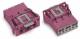 WAGO 770-793/082-000 connector part snap-in 3P. pink