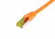 Patchkabel RJ45, CAT6A 500Mhz, 5m, orange, S-STP(S/FTP), TPE/LSZH(Ultraflex), AWG26, mit CAT7 Rohkabel, Synergy 21