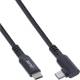 InLine® USB 3.2 Gen.1 Kabel, USB-C St/St gewinkelt für VR, schwarz, 5m