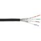 InLine® Patchkab., S/FTP (PiMf), Cat.6A, 500MHz, halogenfrei, CU, schwarz, 100m