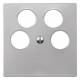 Merten 295360 Zentralplatte für Ankaro 4fach Antennen aluminium System M
