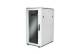 DIGITUS Network cabinet 19Inch 22U grey 6/8 H1164mmxB600mmxT800mm with glas door IP40 incl. 28xSreew-Set up to 600KG