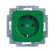 Busch Jaeger 2CKA002011A6259 20 EUC-13-212-103 Duro 2000 SI Schuko Kombi SV grün