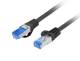 Lanberg PCF6A-10CC-1000-BK Patch cable CAT.6A S/FTP LSZH CCA 10 m Fluke certified black