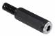 Indexa 32113 DC KU DC coupling for soldering. Pass, plug with male # 511 # 5.5mm DC KU