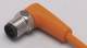 Ifm Electronic EVT088 IFM Kabelstecker abgewinkelt M12 4p AC/DC Kontakte vergoldet
