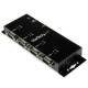 Startech.com ICUSB2324I 4-Port USB to Serial RS232 Adapter Hub Industrial DIN Rail Wall-mountable USB to Serial DB9 Converter