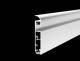 Synergy 21 S21-LED-PR2500169 LED U-Profil 200 cm, ALU1580-10, weiß, Fußboden/Sockelleiste