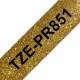 Brother TZEPR851 Premium Schriftband TZe-PR851 (lam.) Schwarz auf Gold 24mm