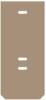 Weidmüller 1069800000 WAP WFF70 Bolzenklemmen Abdeckplatte dunkelbeige 2 mm 