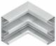 Niedax DAI 220-78 N GK inner corner 90° sym.220x80mm aluminum natural anod.