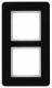 Berker 10126076 frame 2-fold Q.7 glass black
