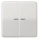 Jung CD595KO5BFLG rocker series switch with light guide, break-proof, light gray