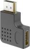 Goobay DisplayPort™-Winkeladapter 90° nach links, schwarz