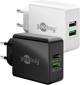 Goobay 44957 Dual USB quick charger QC3.0 28W - charges up to 4x faster than standard chargers
