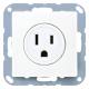 Jung A521-15WW 15WW outlet NEMA A521-15A, U.S. standard UP alpinweiss