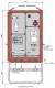 Walther-Werke WV0453R1 Walther distribution cabinet 111kVA RCD type A CEE outlet 63A 1 Schuko