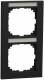 Merten MEG4022-3603 M-Pure frame 2-fold with label holder, matt black